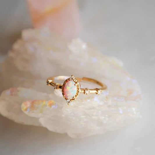 Sunrise Opal Ring (adjustable)