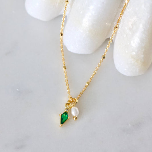 Mini Pearl Gem Necklace