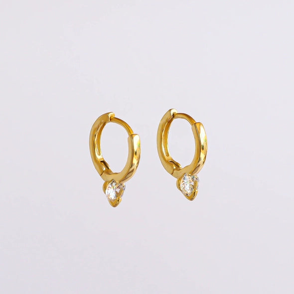 Dainty Jewel Hoops